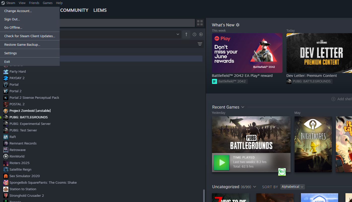 Steam Go Offline